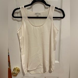 JCREW mercantile white tank